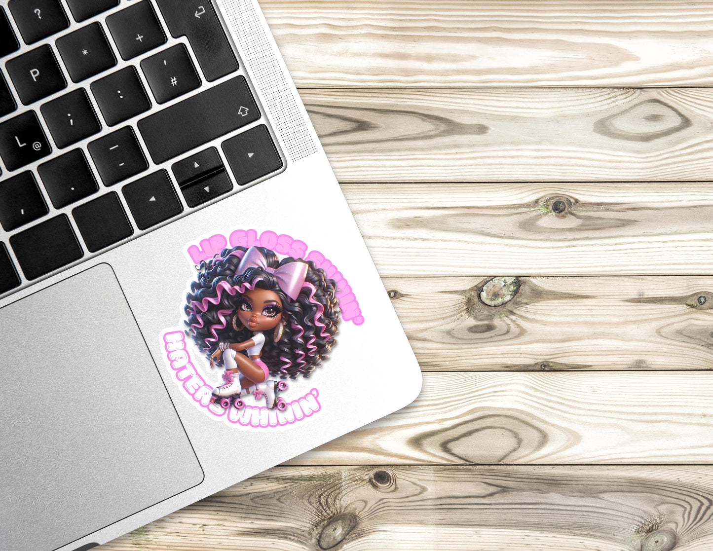 Quoted Sassy Sugar High Roller Skate Black Girl Magic Digital Design SVG, PNG, JPG, PDF - Instant Download