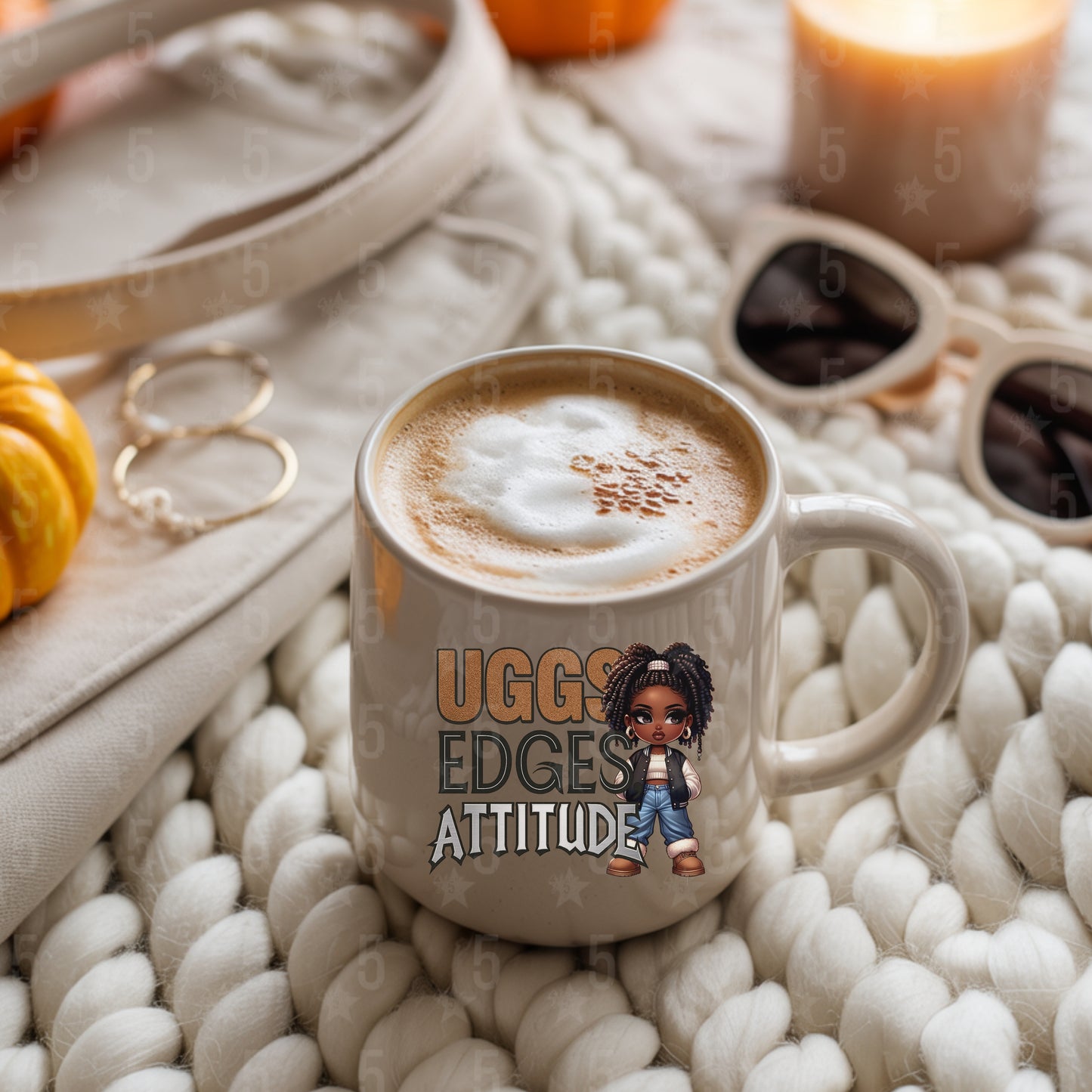 Uggs, Edges, & Attitude Digital Design SVG, PNG, JPG, PDF - Instant Download