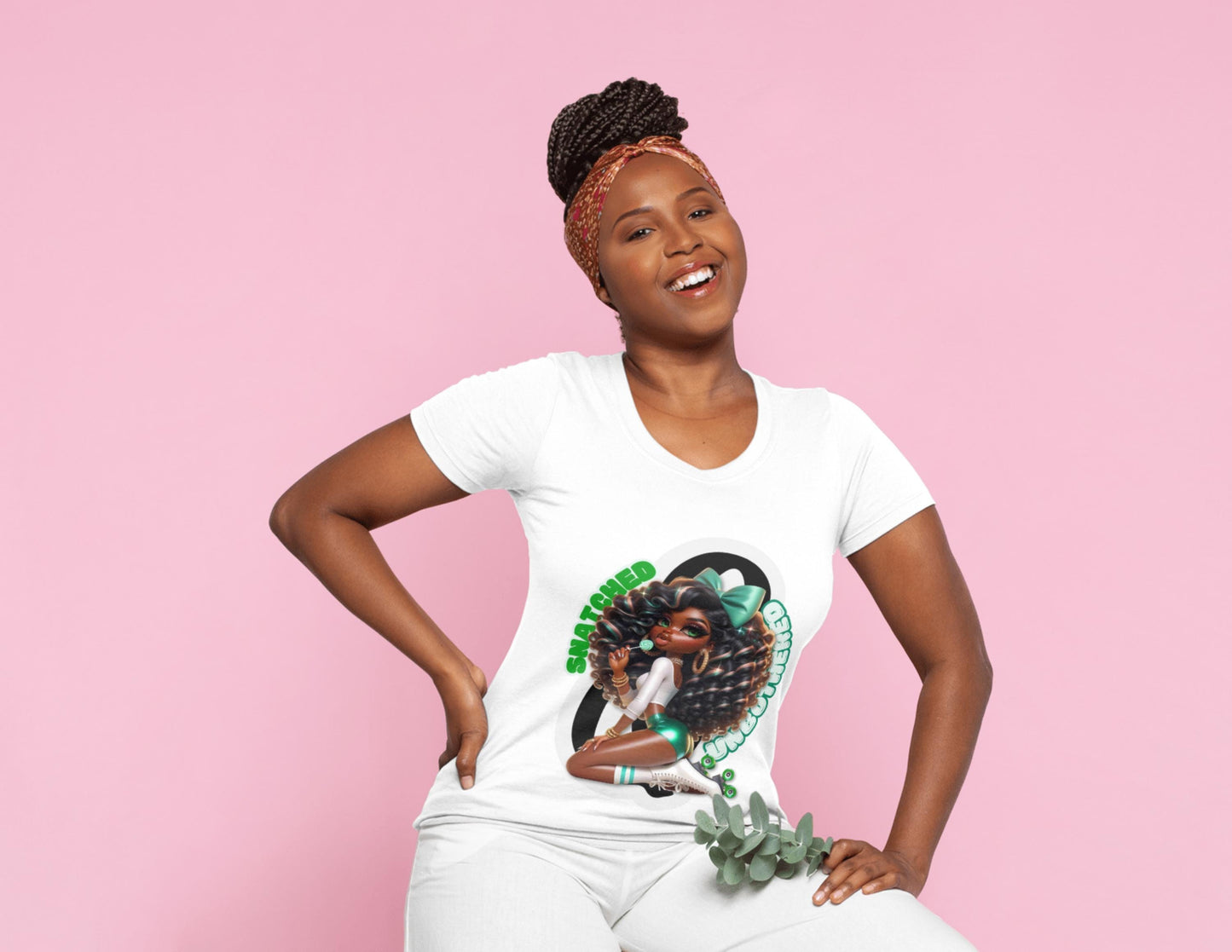 Quoted Sassy Sugar High Roller Skate Black Girl Magic Digital Design SVG, PNG, JPG, PDF - Instant Download