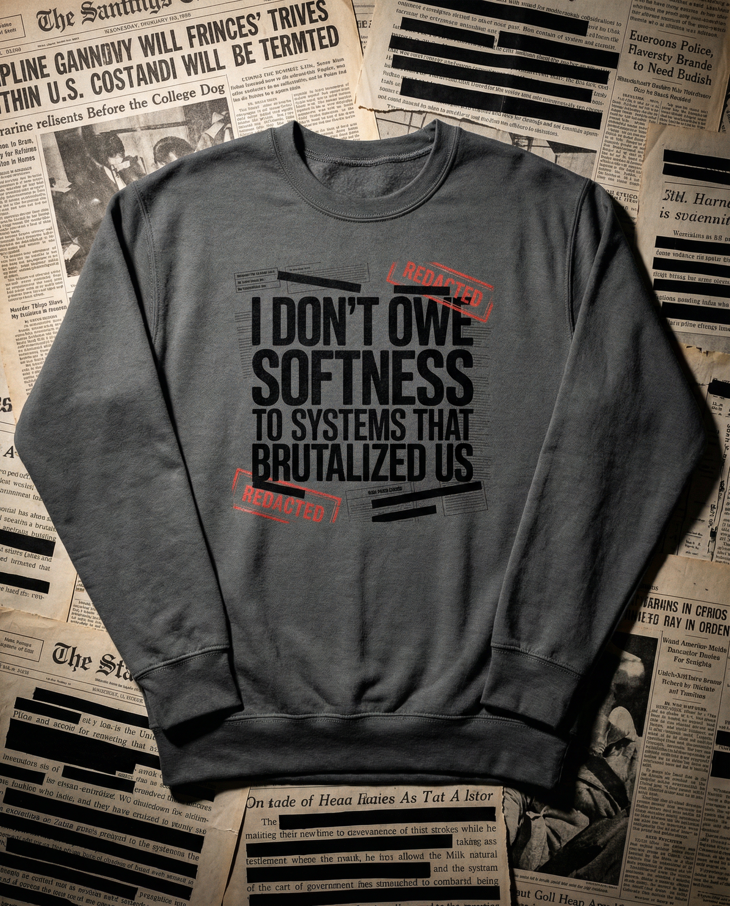 I Don’t Owe Softness to Systems That Brutalized Us| Black History Month Statement Design (Digital or Apparel)