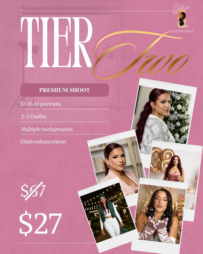 AI birthday photoshoot sample portrait