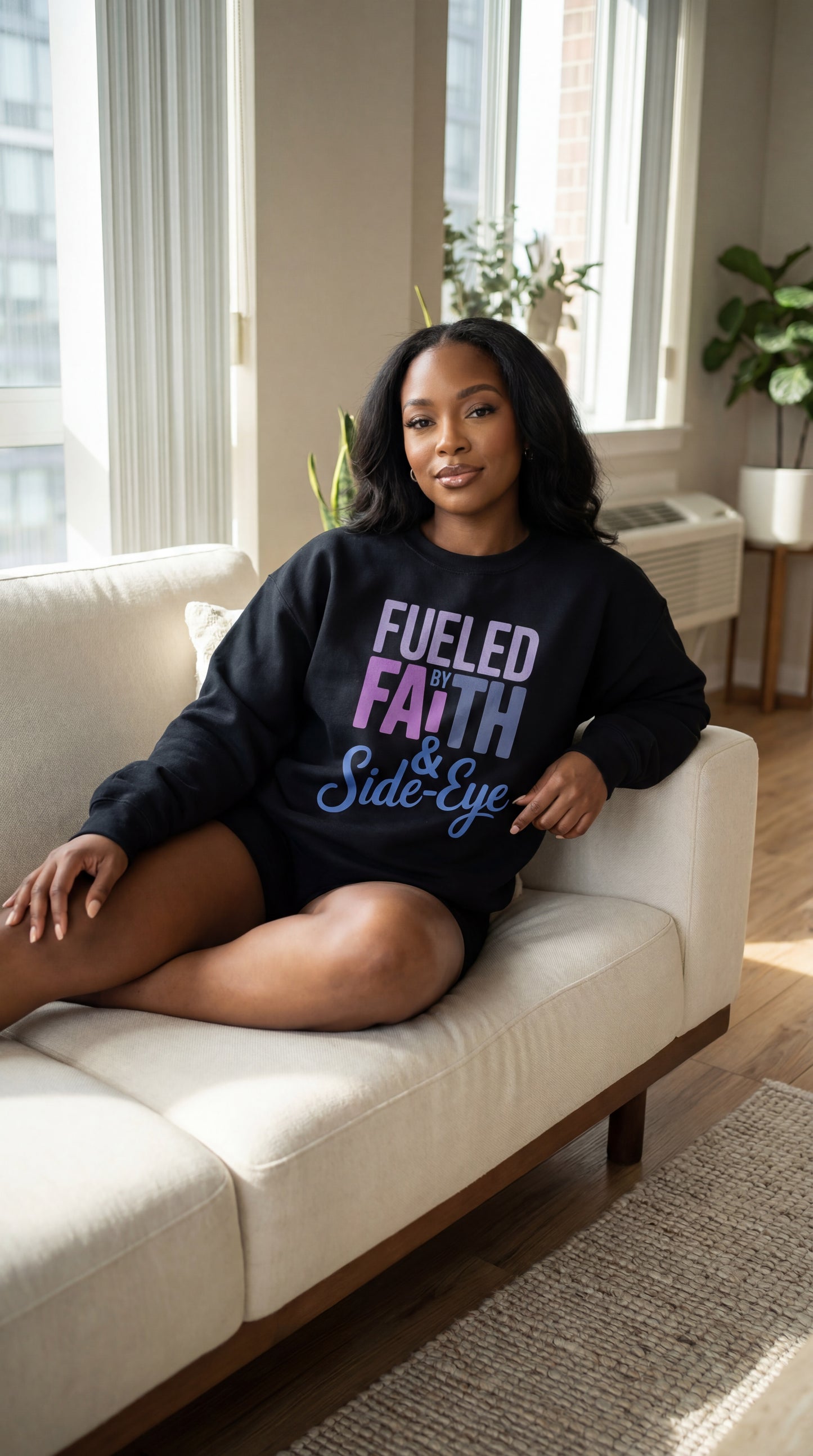 Fueled by Faith & Side Eye | Faith-Based Baddie Design (Digital or Apparel)