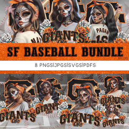 SF Giants-Inspired LatinX Digital Design SVG, PNG, JPG, PDF - Instant Download