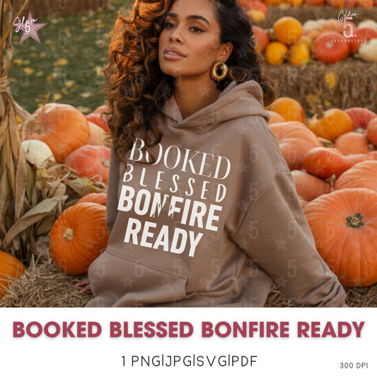 Woman wearing a hoodie with text in a pumpkin patch