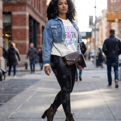 Fueled by Faith & Side Eye | Faith-Based Baddie Design (Digital or Apparel)