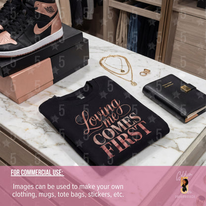 Loving Me Comes First | Self-Love Valentine’s Day Design (Digital or Apparel)