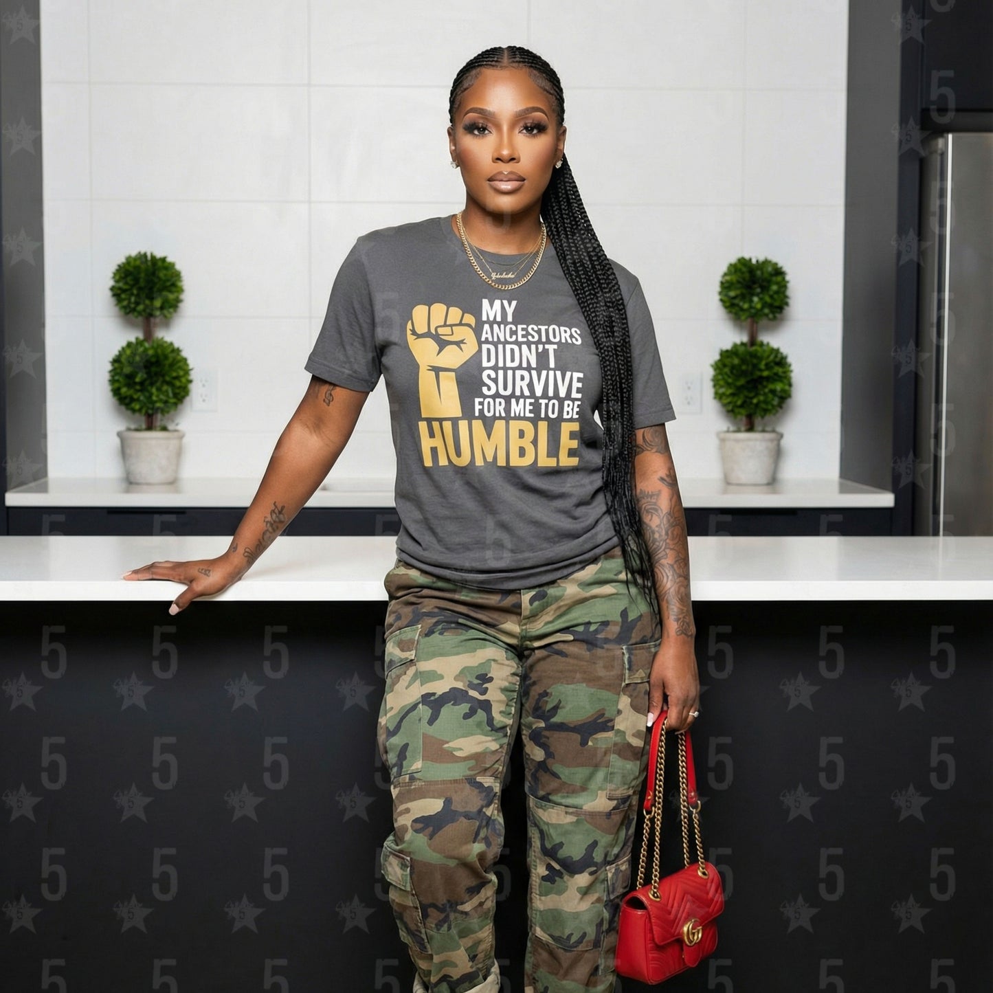 My Ancestors Didn’t Survive for Me to Be Humble | Black History Month Statement Design (Digital or Apparel)