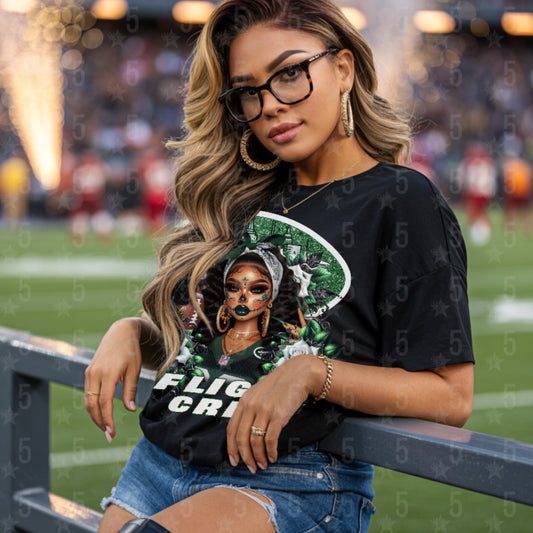 NY Jets Día de los Muertos Design SVG, PNG, JPG, PDF - Instant Download