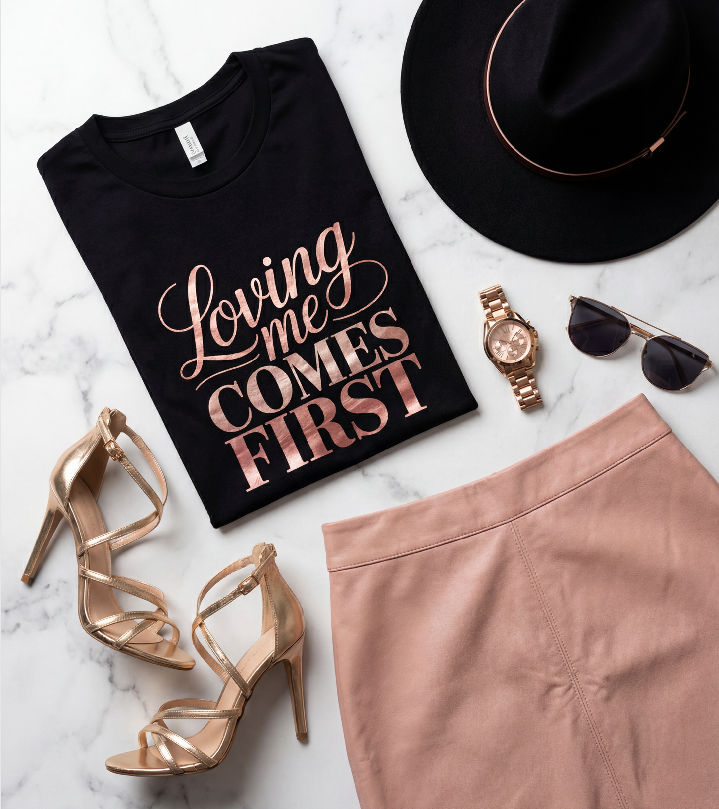 Loving Me Comes First | Self-Love Valentine’s Day Design (Digital or Apparel)