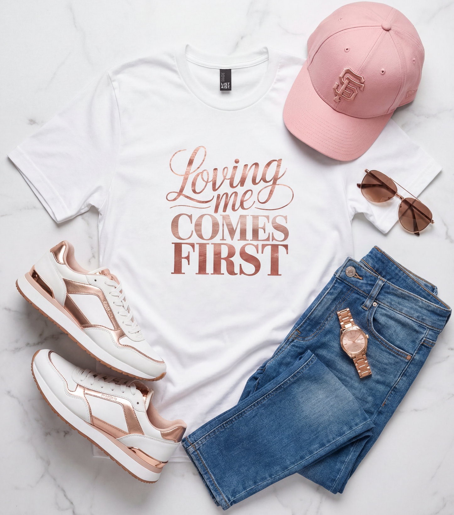 Loving Me Comes First | Self-Love Valentine’s Day Design (Digital or Apparel)