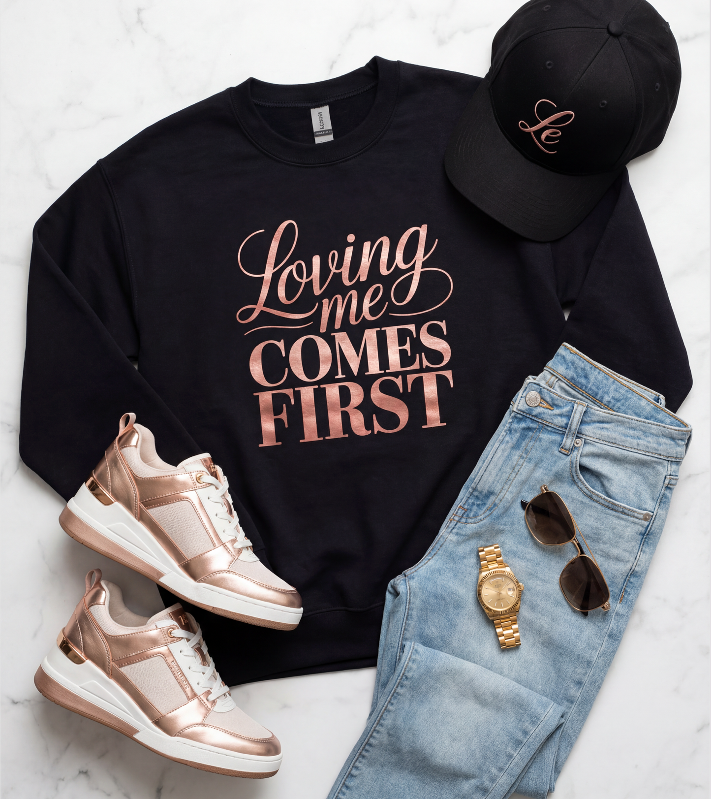 Loving Me Comes First | Self-Love Valentine’s Day Design (Digital or Apparel)
