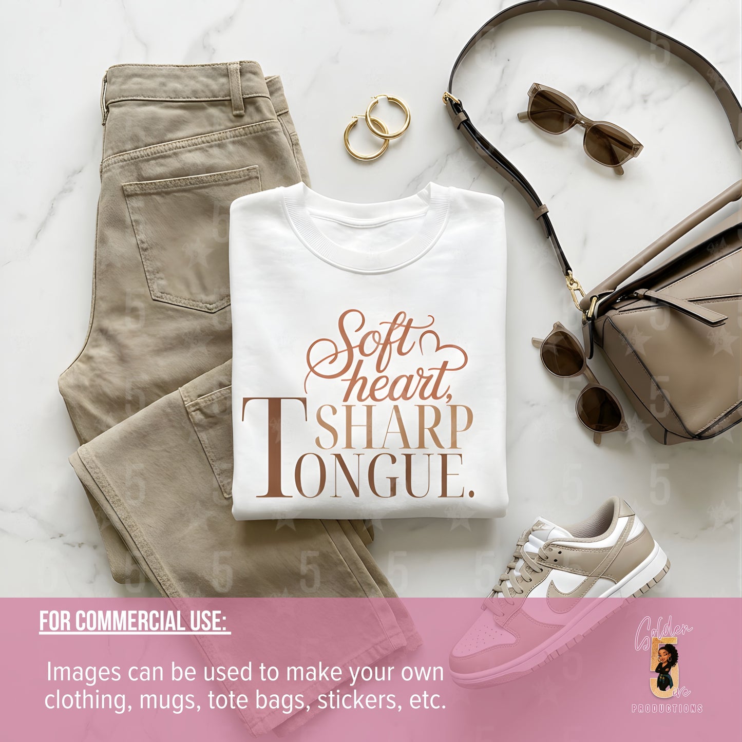 Soft Heart, Sharp Tongue | Sassy Confidence Design (Digital or Apparel)