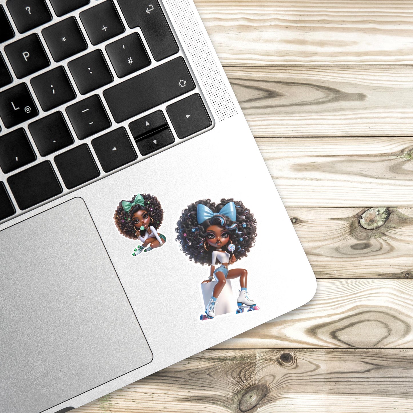 Sassy Sugar High Roller Skate Black Girl Magic Digital Design SVG, PNG, JPG, PDF - Instant Download