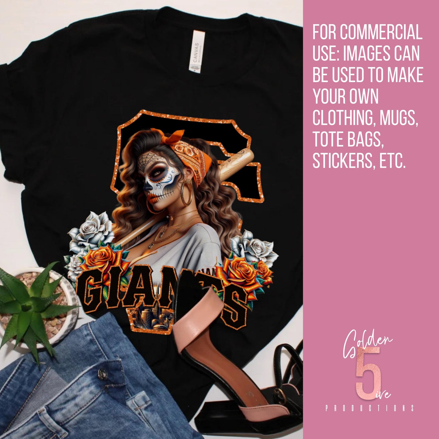 SF Giants-Inspired LatinX Digital Design SVG, PNG, JPG, PDF - Instant Download