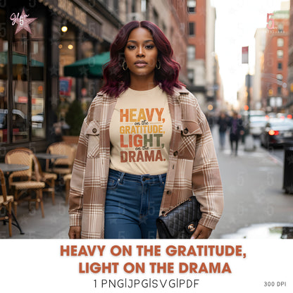 Woman wearing a shirt with motivational text on a city street