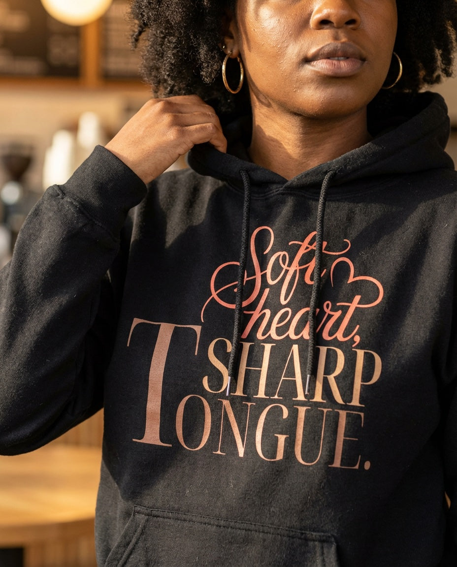 Soft Heart, Sharp Tongue | Sassy Confidence Design (Digital or Apparel)